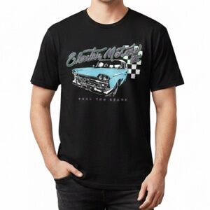 Electric Motors Feel the Spark Car Graphic Tee Black Size Large T-Shirt